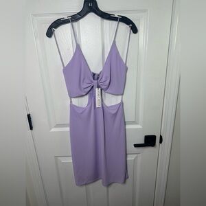 Alice + Olivia Havana Lavender Sleeveless Cutout Mini Dress Size US 12 NWT $285